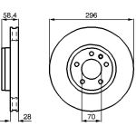 Bremsscheibe VA 0 986 478 593 Bremsscheibe VA 0 986 478 593