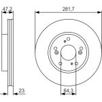 Bosch Bremsscheibe 0 986 479 S47 Bosch Bremsscheibe 0 986 479 S47