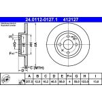 Bremsscheibe Fiat S. 500/Bravo/Brava/Panda 95 24.0112-0127.1 Bremsscheibe Fiat S. 500/Bravo/Brava/Panda 95 24.0112-0127.1