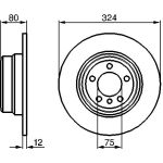 Bremsscheibe HA 0 986 479 167 Bremsscheibe HA 0 986 479 167