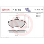 BREMBO Bremsklötze VA P 85 015 BREMBO Bremsklötze VA P 85 015