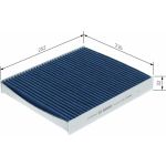 Aktivkohleinnenraumfilter 0 986 628 604 Aktivkohleinnenraumfilter 0 986 628 604