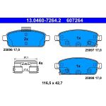 Bremsbelagsatz Opel T. Astra J 09-/Zafira C 11 13.0460-7264.2 Bremsbelagsatz Opel T. Astra J 09-/Zafira C 11 13.0460-7264.2