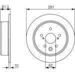 Bremsscheibe HA 0 986 479 657 Bremsscheibe HA 0 986 479 657