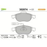 302074 Valeo Bremsbelagsatz 302074 302074 Valeo Bremsbelagsatz 302074
