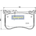 Japanparts Bremsbeläge PA-0523AF Japanparts Bremsbeläge PA-0523AF
