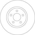 Bremsscheibe Chrysler P. Cruiser 1.6-2.4 00-10 DF4190