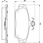 Bosch Bremsbelagsatz 0 986 424 092