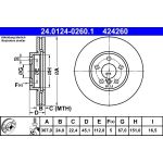 Bremsscheibe Bmw P. 2/X1 1.5-2.0 14 24.0124-0260.1 Bremsscheibe Bmw P. 2/X1 1.5-2.0 14 24.0124-0260.1