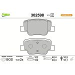 Valeo Bremsbelagsatz 302598 Valeo Bremsbelagsatz 302598