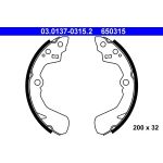 Bremsbackensatz 03.0137-0315.2