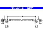 ATE Bremsschlauch 24.5235-0205.3 ATE Bremsschlauch 24.5235-0205.3