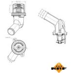 NRF Kühlmittelthermostat 725055 NRF Kühlmittelthermostat 725055