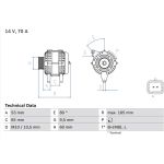 Bosch Lichtmaschine 0 986 045 261