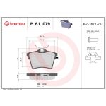 BREMBO Bremsklötze HA P 61 079 BREMBO Bremsklötze HA P 61 079
