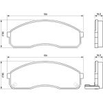 Bosch Bremsbelagsatz 0 986 424 714 Bosch Bremsbelagsatz 0 986 424 714