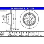 Bremsscheibe Vw T. Touareg/Multivan/T5 03-10 24.0122-0215.1