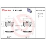 BREMBO Bremsklötze HA P 85 066 BREMBO Bremsklötze HA P 85 066