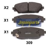 Japanparts Bremsbeläge PA-309AF Japanparts Bremsbeläge PA-309AF