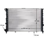 MAHLE Kühler, Motorkühlung CR 521 000S MAHLE Kühler, Motorkühlung CR 521 000S