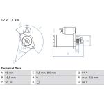 Bosch Starter 0 986 018 350 Bosch Starter 0 986 018 350