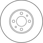 DF2734 TRW Bremsscheibe Fiat Stilo/Punt DF2734 DF2734 TRW Bremsscheibe Fiat Stilo/Punt DF2734