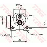 TRW Radbremszylinder BWF253 TRW Radbremszylinder BWF253