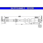 ATE Bremsschlauch 24.5113-0440.3 ATE Bremsschlauch 24.5113-0440.3