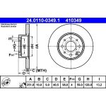 Bremsscheibe Alfa T. Mito 08 24.0110-0349.1 Bremsscheibe Alfa T. Mito 08 24.0110-0349.1