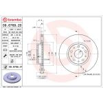 Brembo Bremsscheibe Hinterachse 09.6769.20 Brembo Bremsscheibe Hinterachse 09.6769.20