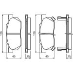 0 986 490 440 Bosch Bremsbelagsatz 0 986 490 440