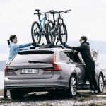 Thule ProRide 598001 Dachfahrradträger Aluminium/Schwarz für 1 Fahrrad bis 20 kg – abschließbar