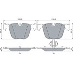Bosch Bremsbelagsatz 0 986 424 612 Bosch Bremsbelagsatz 0 986 424 612