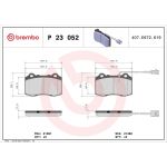 BREMBO Bremsklötze VA P 23 052 BREMBO Bremsklötze VA P 23 052