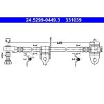 ATE Bremsschlauch 24.5299-0449.3 ATE Bremsschlauch 24.5299-0449.3