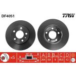 Bremsscheibe Opel T. Astra G/Astra H/Meriva A/B/Zafira A/B 264Mm 5ùR DF4051 Bremsscheibe Opel T. Astra G/Astra H/Meriva A/B/Zafira A/B 264Mm 5ùR DF4051