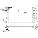 MAHLE Kühler, Motorkühlung CR 481 000S MAHLE Kühler, Motorkühlung CR 481 000S