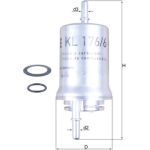 KL 176/6D MAHLE Kraftstofffilter KL 176/6D, Leitungsfilter, Höhe 150,3 mm – u. a. für VW New Beetle (9C1, 1C1), VW Polo IV (9N_, 9A_), VW Golf Plus V (5M1, 521) – OE Nummer 6Q0201051 - l KL 176/6D MAHLE Kraftstofffilter KL 176/6D, Leitungsfilter, Höhe 150,3 mm – u. a. für VW New Beetle (9C1, 1C1), VW Polo IV (9N_, 9A_), VW Golf Plus V (5M1, 521) – OE Nummer 6Q0201051 - l