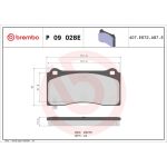 BREMBO Bremsbelagsatz, Scheibenbremse P 09 028E BREMBO Bremsbelagsatz, Scheibenbremse P 09 028E