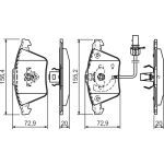 Bosch Bremsbelagsatz 0 986 494 271 Bosch Bremsbelagsatz 0 986 494 271