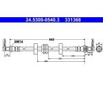 ATE Bremsschlauch 24.5309-0540.3 ATE Bremsschlauch 24.5309-0540.3