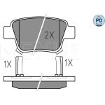 Bremsbelagsatz Toyota T. Avensis 03 025 236 2016/PD Bremsbelagsatz Toyota T. Avensis 03 025 236 2016/PD