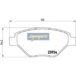 Japanparts Bremsbeläge PA-0716AF Japanparts Bremsbeläge PA-0716AF