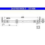 ATE Bremsschlauch 24.5103-0430.3 ATE Bremsschlauch 24.5103-0430.3