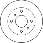 Bremsscheibe Nissan P. Primera DF2590 Bremsscheibe Nissan P. Primera DF2590