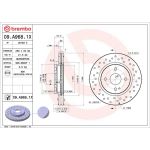 Bremsscheibe VA Xtra 09.A968.1X Bremsscheibe VA Xtra 09.A968.1X