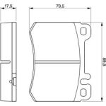Bosch Bremsbelagsatz 0 986 460 959 Bosch Bremsbelagsatz 0 986 460 959