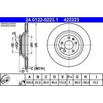 Bremsscheibe Audi T. A6 2.0-4.2 04-11 24.0122-0223.1 Bremsscheibe Audi T. A6 2.0-4.2 04-11 24.0122-0223.1