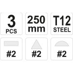 Werkstattfeilensatz 3-Tlg YT-6237 Werkstattfeilensatz 3-Tlg YT-6237
