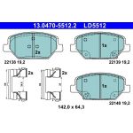 Bremsbelagsatz, Scheibenbremse 13.0470-5512.2 Bremsbelagsatz, Scheibenbremse 13.0470-5512.2